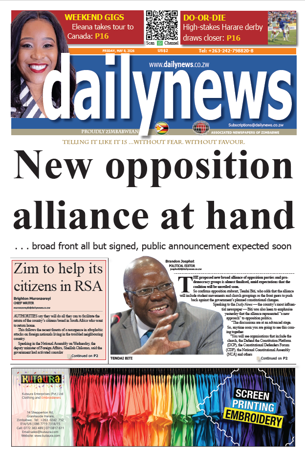 Friday 8 May 2026
